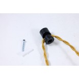 dowel screw black v wire director direction vintage plastic electricity