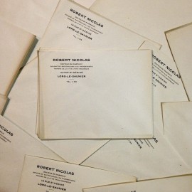 enveloppe robert nicolas ancien vintage pharmacie 1940 papier