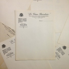 diane brivadoise white sheet antique vintage paper printing factory 1930