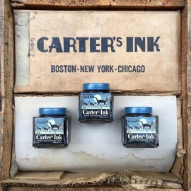 carter's ink usa ink 1940 cat design vintage antique black