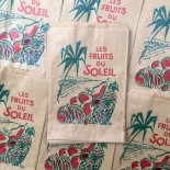 sun fruits antique vintage paper bag grocery store 1960