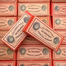 anti asthmatic cigarette box vintage 1920 1930 pharmacy
