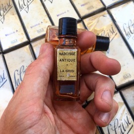 petit échantillon ancien la grisi parfum antique narcisse vintage 1920 1930 paris france