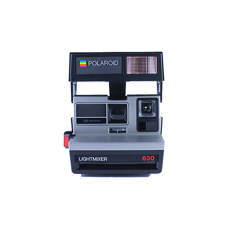 polaroid lightmixer 630 instant camera 600 color flash 1980