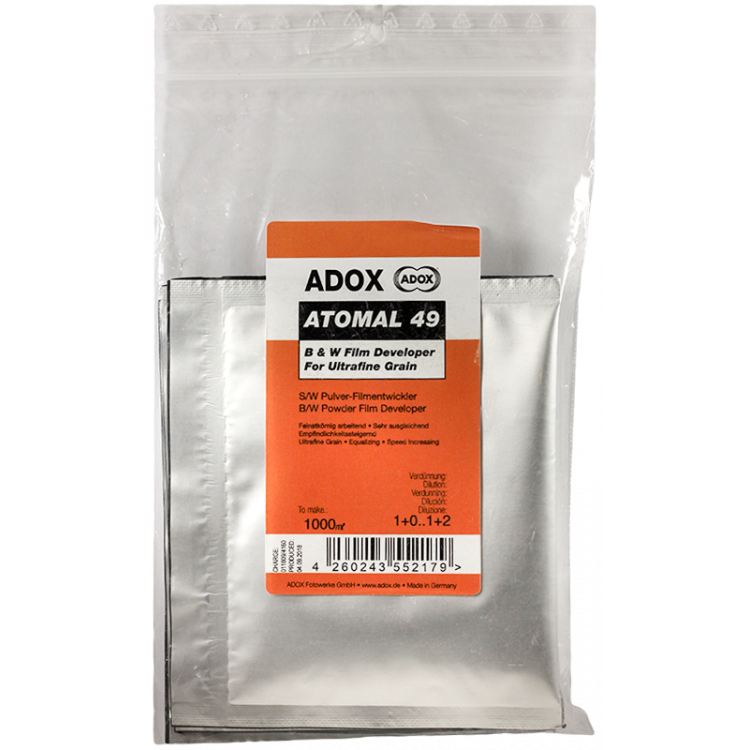 adox atomal 49 poudre révélateur film noir et blanc ultrafin grain argentique 1000ml