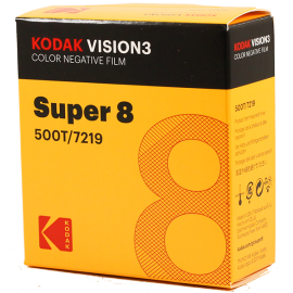 kodak vision 3 500T 7219 color negative movie film cinema camera super 8