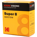 kodak vision 3 super 8 film cinéma caméra ancienne vintage 500T 7219 couleur négatif