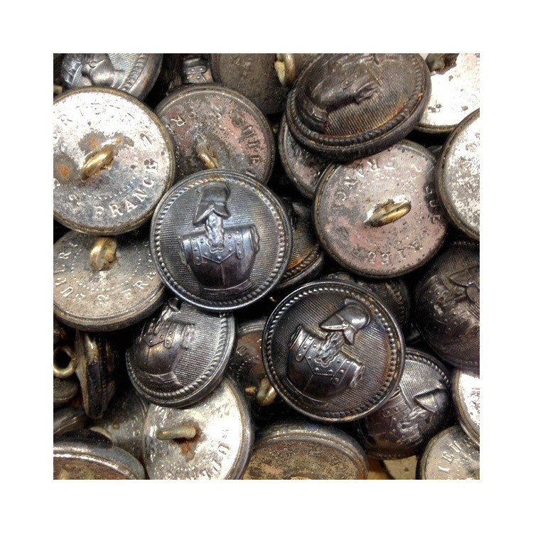 genius military génie militaire button old antique 1900 1850 22mm uniform
