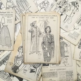 journal fashion patterns antique vintage paper haberdashery 1960