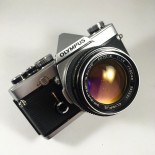 olympus om1 135 analog g.zuiko 50mm 1.4 reflex g zuiko film camera silver