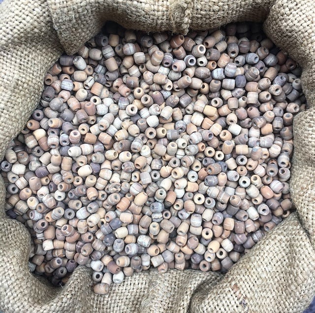 perles de coco naturelle lot de 100 pièces ancienne vintage stock fabricant chapelet 1930