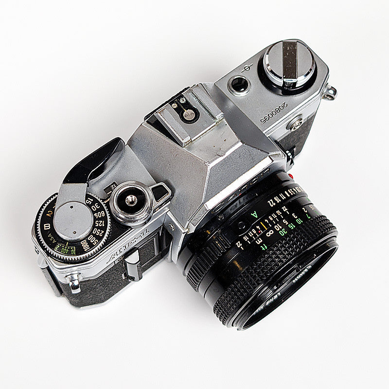canon ae1 ae-1 reflex argentique 50mm 1.8 f1.8 35mm 135 fd chrome