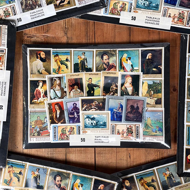 carte timbres tableaux de maître timbre sortie officielle la poste ancienne vintage 1970 france