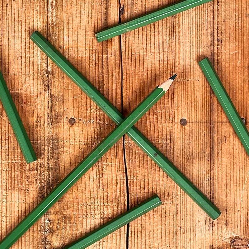 crayon à papier de couleur vert 1970 ancienne papéterie vintage