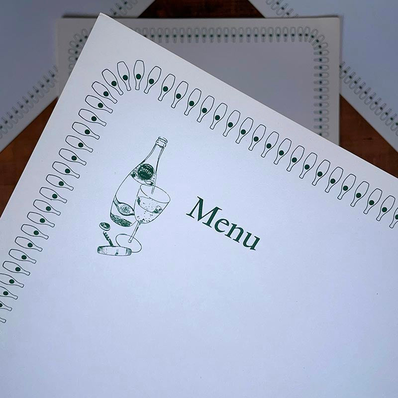 Grand Menu Perrier 1960