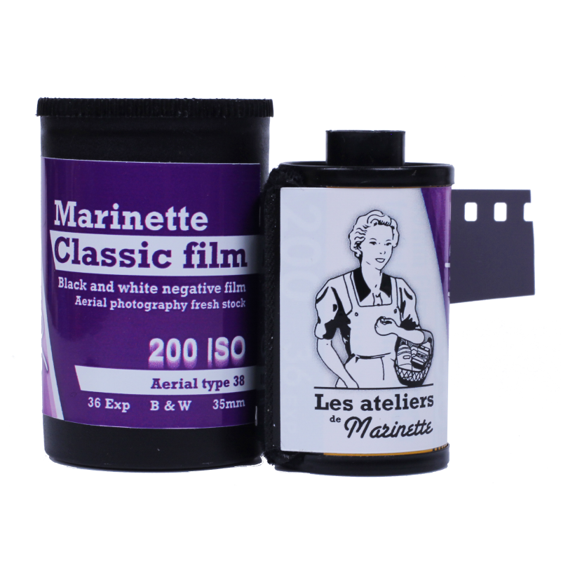 marinette m106 200iso noir et blanc pellicule argentique film aérien aérial photo photographie 24x36 135 35mm type-38 svema