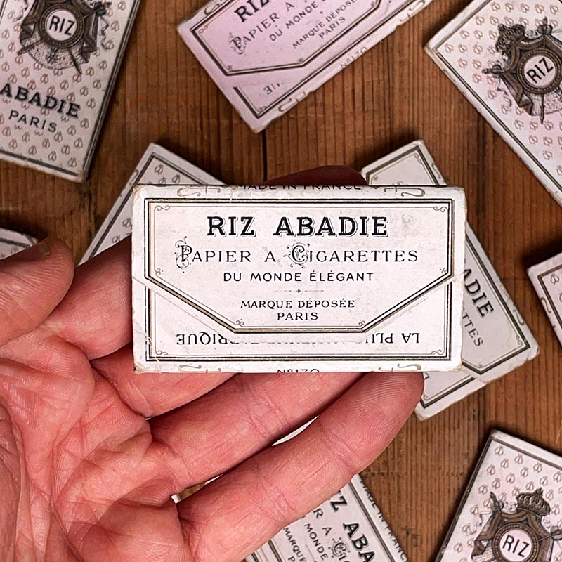papier à cigarettes abadie paris 1900 1920 papier de riz ancien ancienne vintage