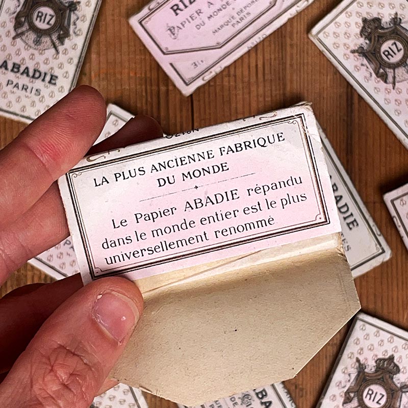 papier à cigarettes abadie paris 1900 1920 papier de riz ancien ancienne vintage