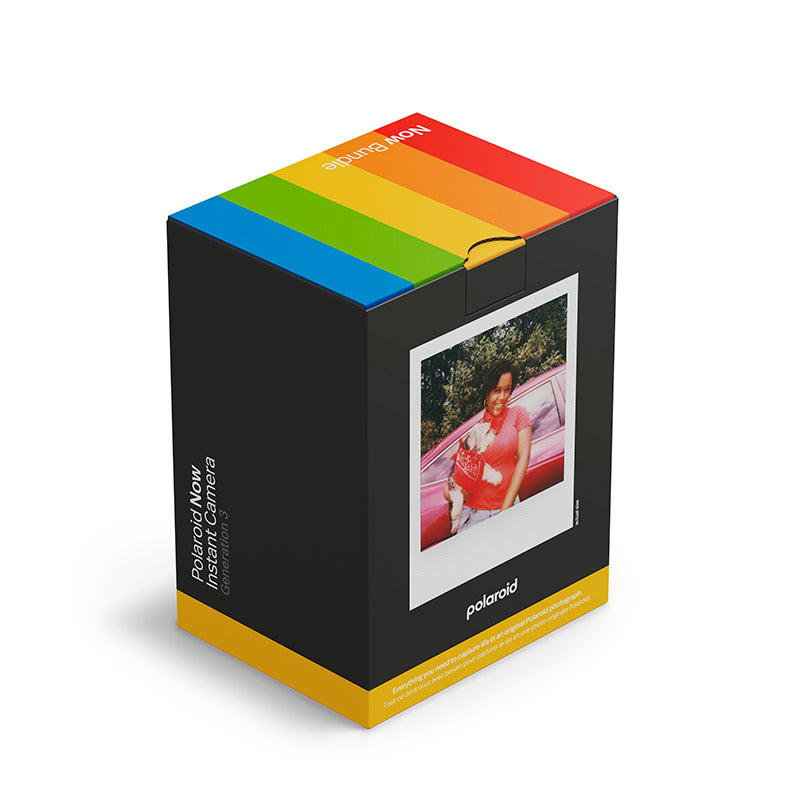 Polaroid Now generation 3 everything box starter pack de départ pellicule instantanée couleur appareil photo kit edition noir
