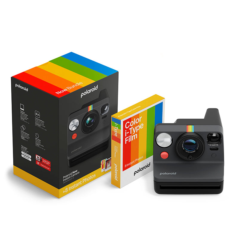 Polaroid Now generation 3 everything box starter pack de départ pellicule instantanée couleur appareil photo kit edition noir