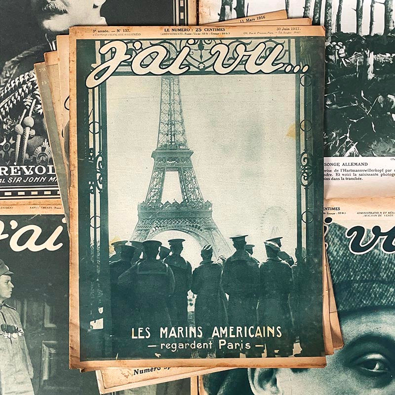 journal j'ai vu premiere guerre mondiale photographie ancien vintage exemplaire numéro 1914 1918