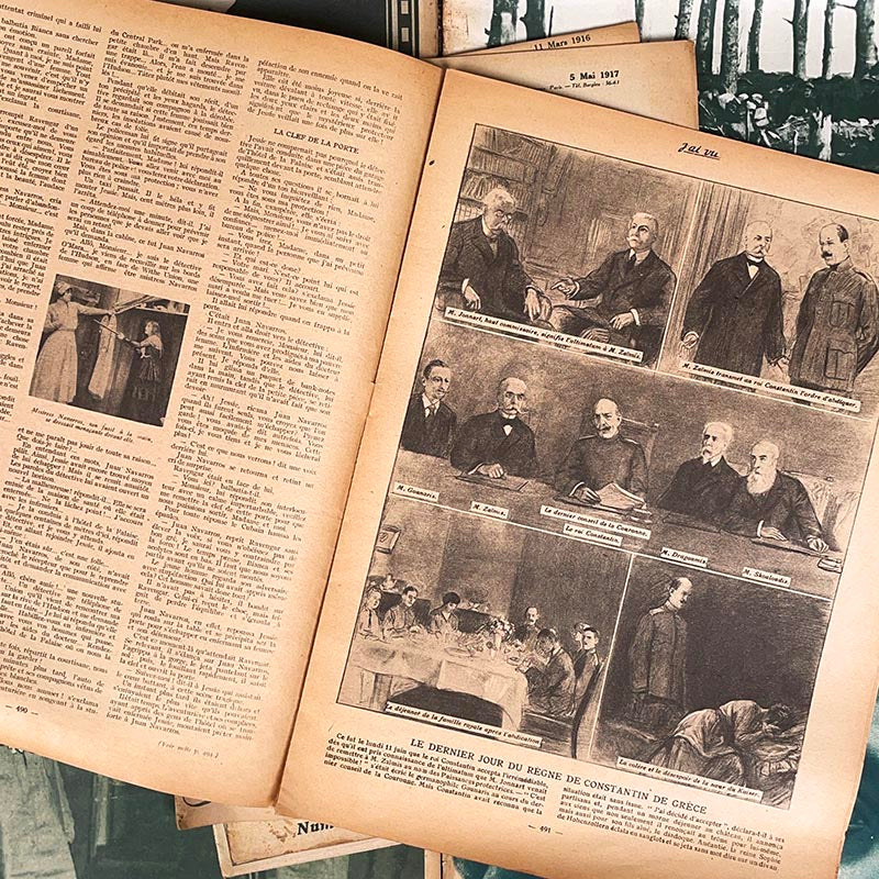 journal j'ai vu premiere guerre mondiale photographie ancien vintage exemplaire numéro 1914 1918