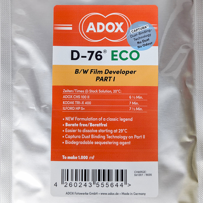 adox D76 eco révélateur chimie pellicule développement noir et blanc poudre 120 135 35mm film argentique photo photographie