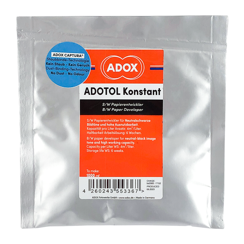 adox adotol konstant développeur révélateur papier noir et blanc poudre argentique 1 litre papiers tirage agrandissement