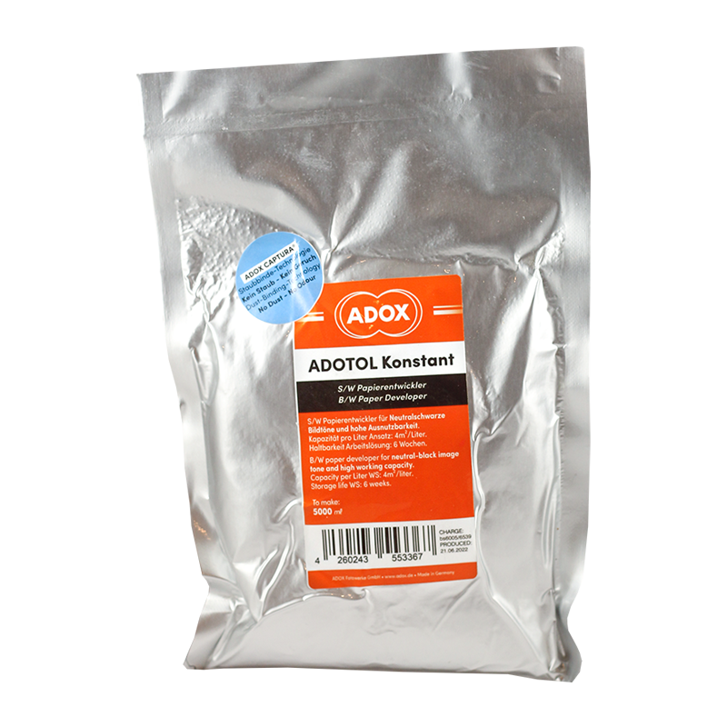 adox adotol konstant développeur révélateur papier noir et blanc poudre argentique 5 litres papiers tirage agrandissement