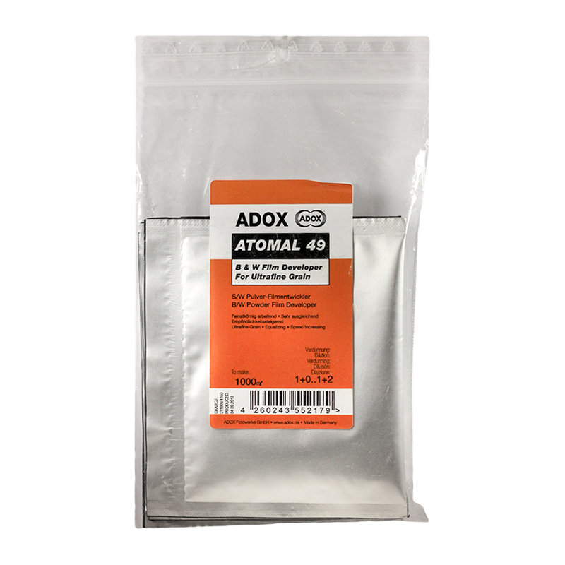 adox atomal 49 poudre révélateur film noir et blanc ultrafin grain argentique 1000ml