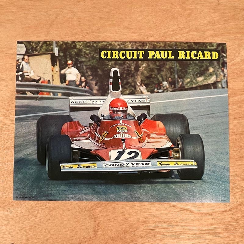 affiche circuit paul ricard championnat du monde formule 1 f1 1978 sport vintage photo course automobile