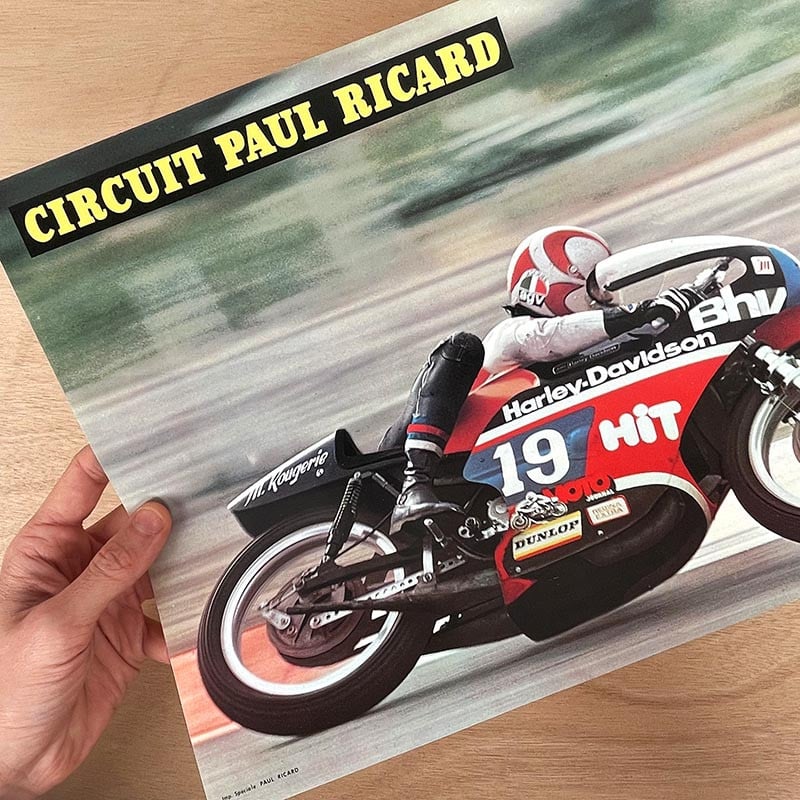 Affiche Circuit Paul Ricard Rougerie 1976