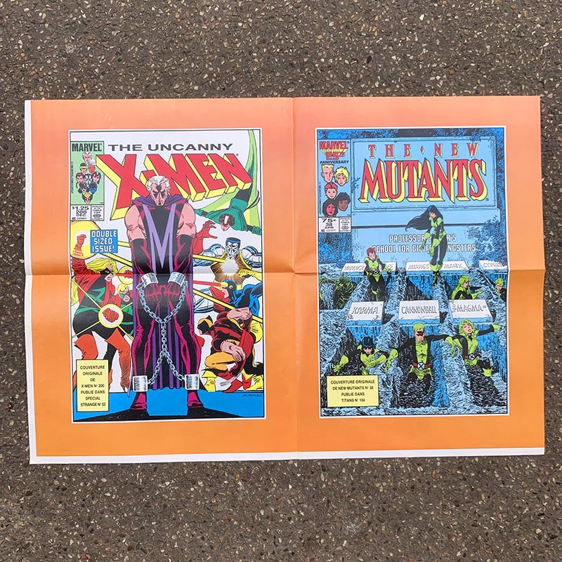 poster affiche ancienne marvel les vengeurs 1987 edition lug editions magazine strange captain america thor