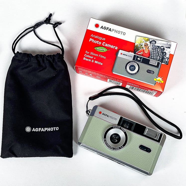 Agfa réuitilisable jetable camera appareil 35mm 135 24 36 argentique photo photographie pellicule point and shoot noir compact