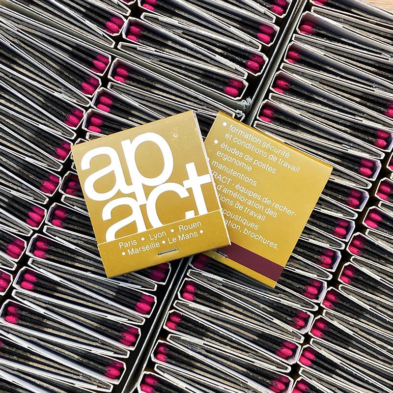 boite allumettes apact association bar moderne vintage stock ancien bar 1985 1980