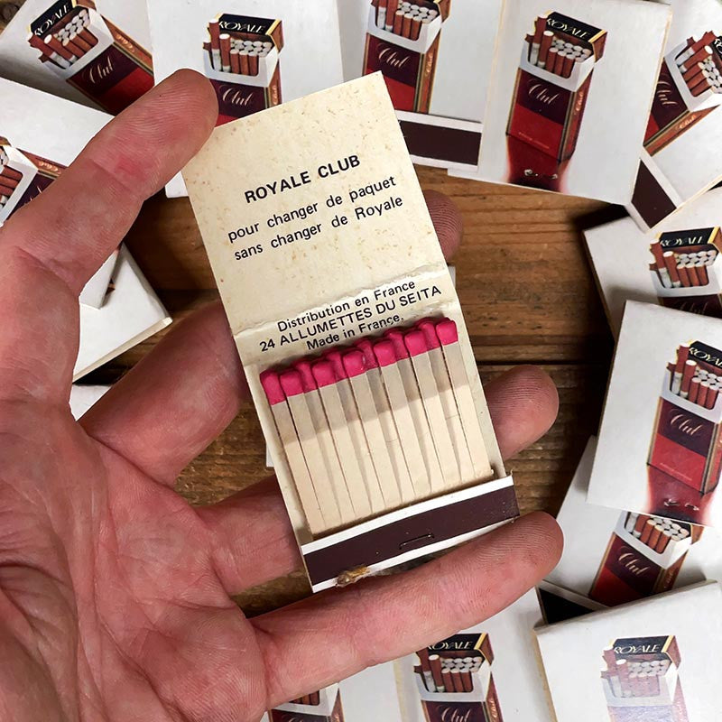 allumettes cigarettes paquet de tabac royale club 1960 1970 vintage ancienne