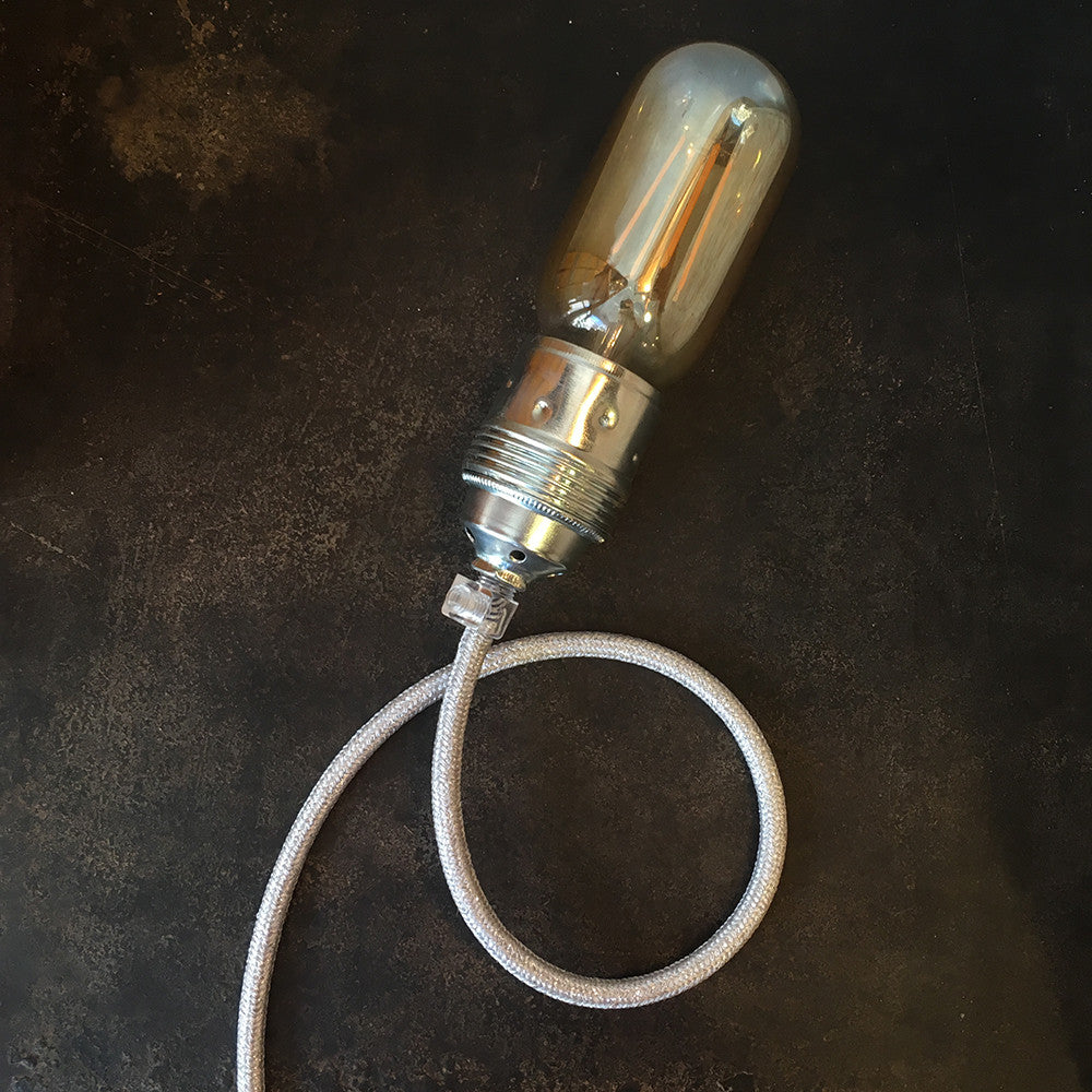 cable electrique couleur fil textile vintage tissu argent métal brillant rond coloré paillette lampe luminaire
