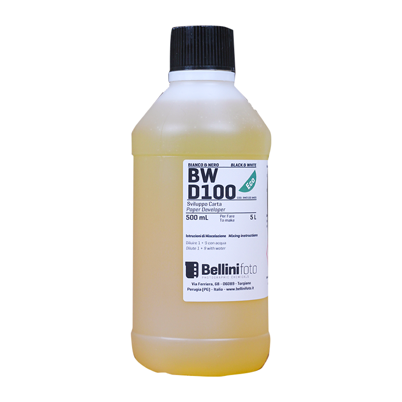 bellini d100 révélateur papier noir et blanc chimie argentique pellicule tirage 5 litres 500ml écologique hq free