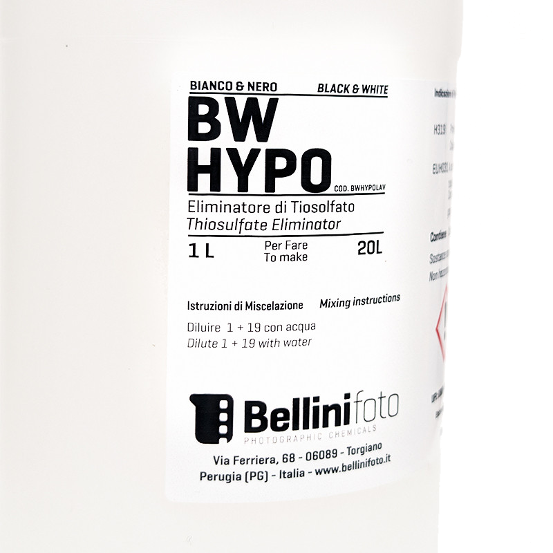 bellini bw hypo hyposulfite lavage chimie pellicule papier argentique film 1L fb rc 135 120
