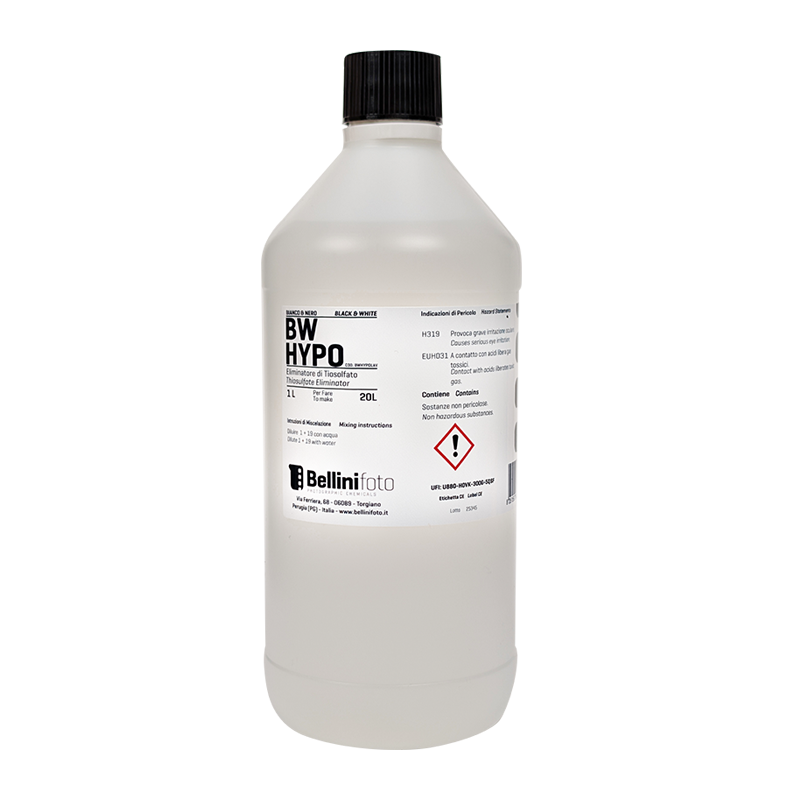 bellini bw hypo hyposulfite lavage chimie pellicule papier argentique film 1L fb rc 135 120