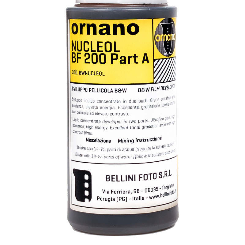 ornano nucleol bf200 pyro pyrocat film pellicule argentique révélateur chimie développement 135 120