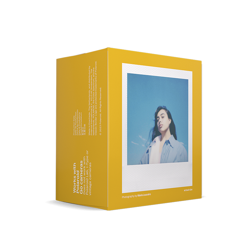 pellicule instantanée polaroid double pack bi-pack miniature mini petit polaroid go 16 photos couleur bord blanc