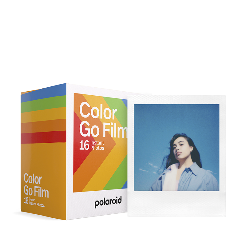 pellicule instantanée polaroid double pack bi-pack miniature mini petit polaroid go 16 photos couleur bord blanc