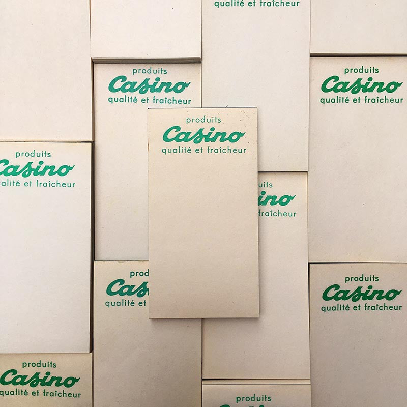 bloc-notes bloc note publicitaire produits casino français vintage carnet 1950 1960