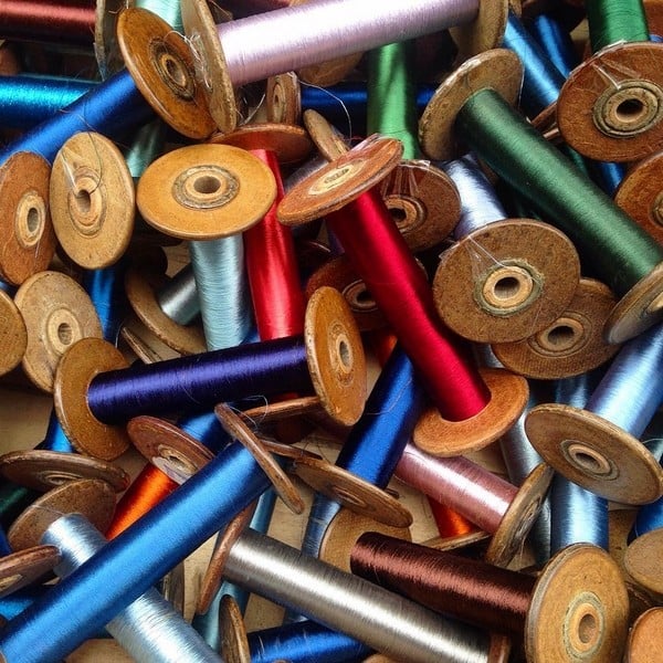 1930s Colorful Workshop Spool