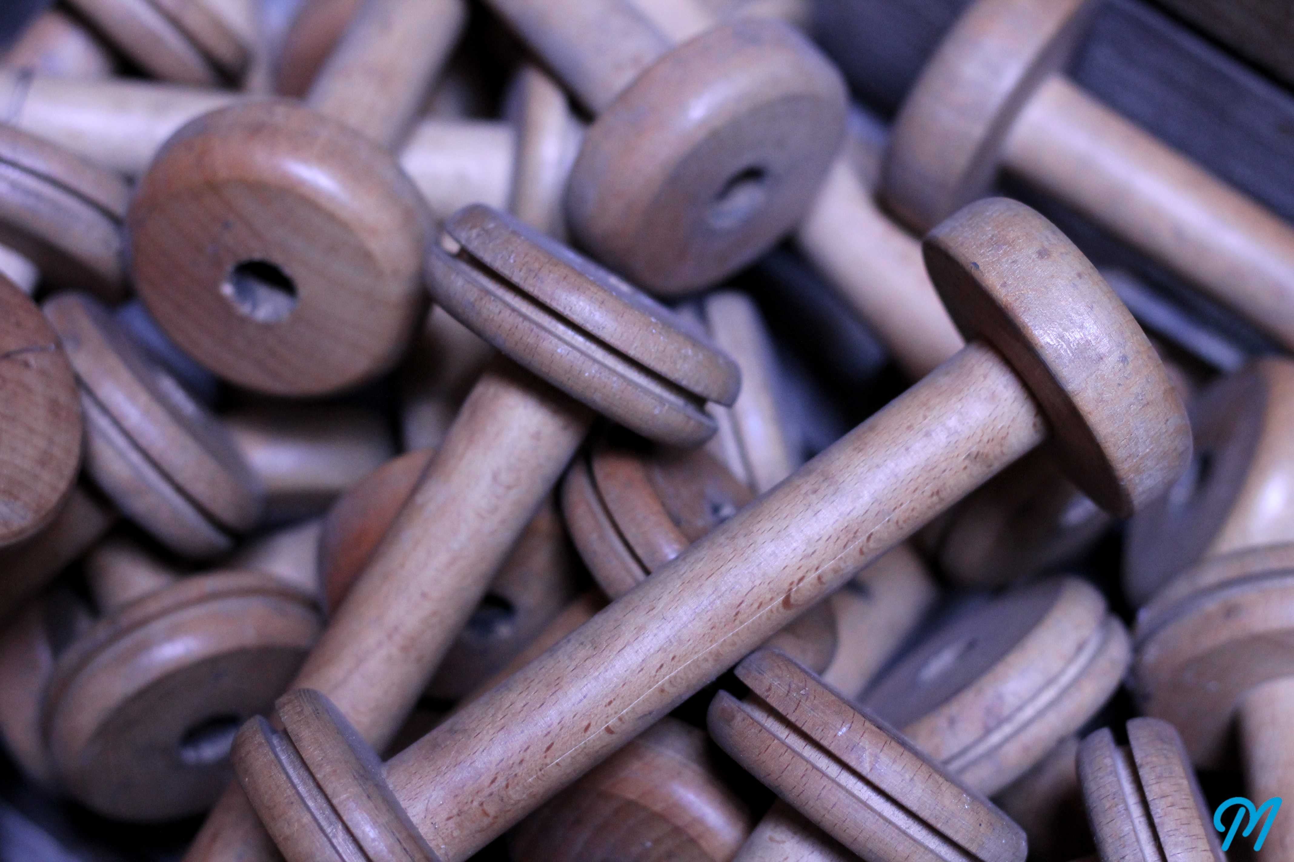 1930s Workshop Beech Spool
