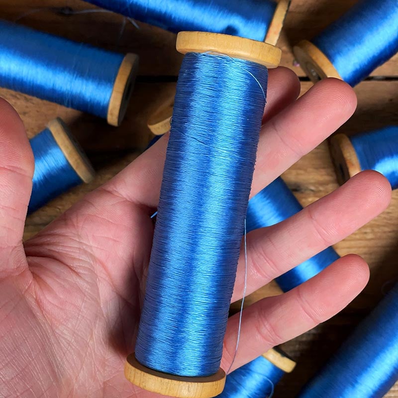 Bobine Fil Bleu Ciel 1950