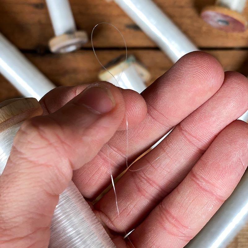 bobine ancienne fil atelier tissage 1950 1960 métier à tisser transparent lurex