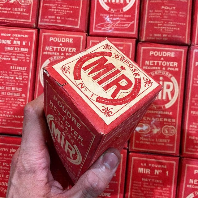 paquet boite mir rouge entretien épicerie vintage 1920 1930