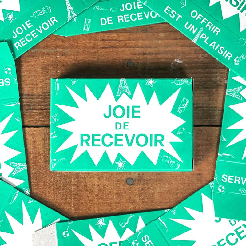 boite ancienne de fête forraine jeu tirette tirrette jouet gadget 1980 1990 joie de recevoir plaisir d'offrir